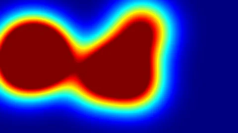 Thermal camera heatmap effect animation 4K Vídeos de archivo 336516654
