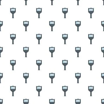 Thermal camera temperature display seamless pattern Stock Illustration