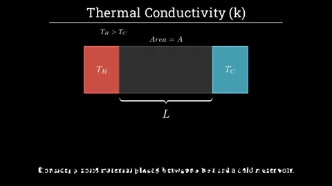 Thermal Conductivity of the materials Stockbeeldmateriaal 336331082