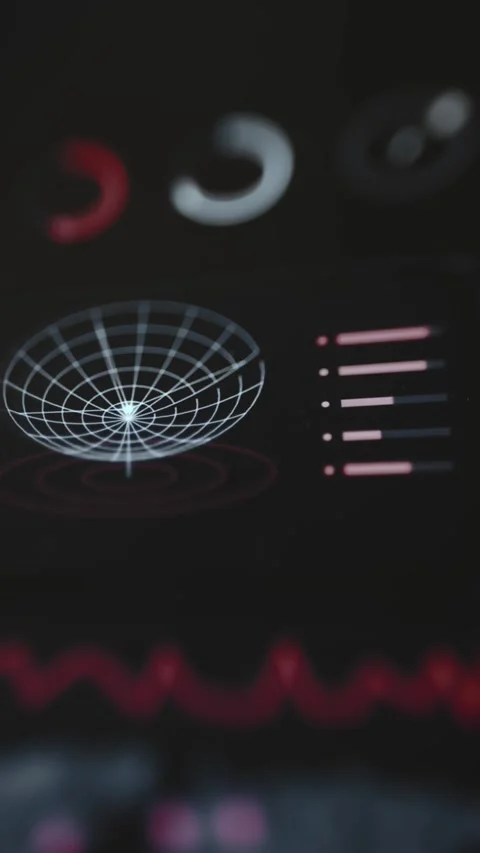 Thermal Control Consumption Tracking System with Interactive Data Stock Footage 340556236