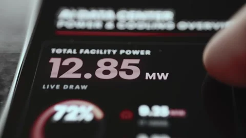 Thermal Control Efficiency Optimization Panel with Interactive Data 스톡 동영상 340560533