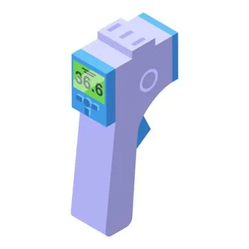 Thermal control icon isometric vector. Camera temperature Stock Illustration