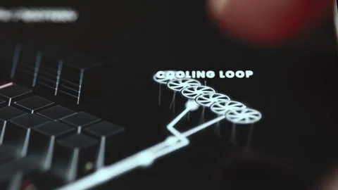 Thermal Control Performance Analysis Interface with Interactive Data Stock Footage 340560637