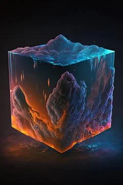Thermal cube Stock Illustration