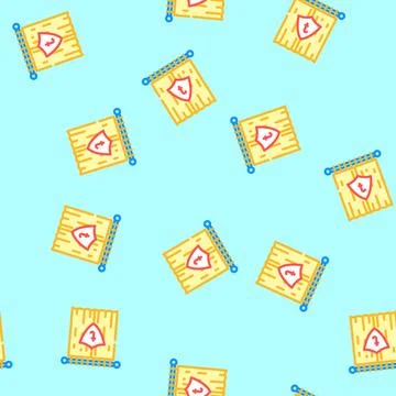 Thermal curtains energy conservation vector seamless pattern Stock Illustration