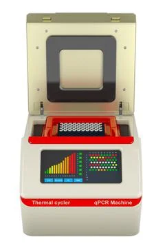 Thermal Cycler, PCR machine. 3D rendering Stock Illustration