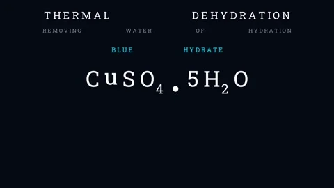 Thermal Dehydration (anhydrous compounds) Stock Footage 335190817