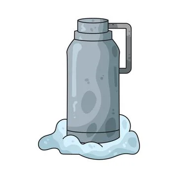 Thermal flask illustration 스톡 일러스트