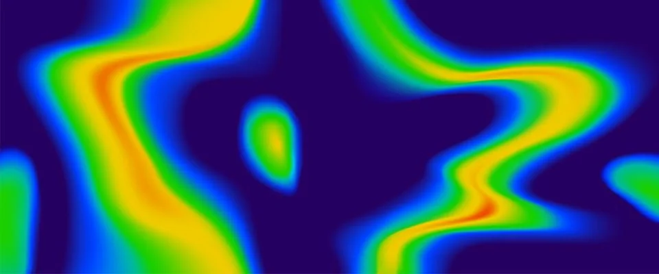 Thermal heatmap abstract background with gradient Stock Illustration
