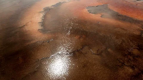 Thermal Hot Pools in Yellowstone Stock Footage 89412216
