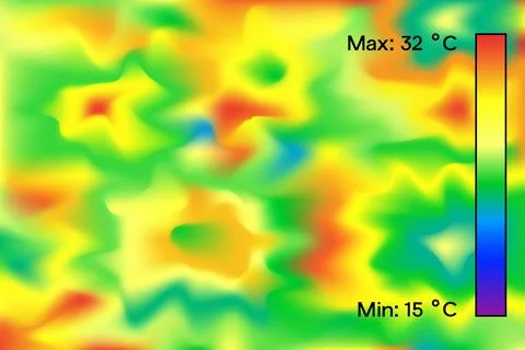 Thermal image abstract background vector illustration design. Stock Illustration