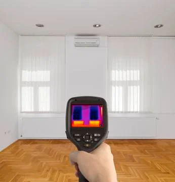 Thermal Image of Room Stock Photos