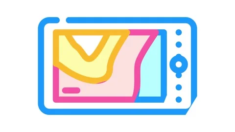 Thermal imager device color icon animation Stockbeeldmateriaal 166376301