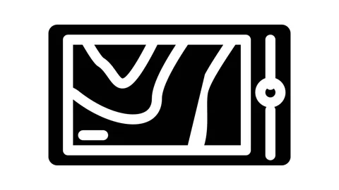 Thermal imager device glyph icon animation Stockbeeldmateriaal 166391380