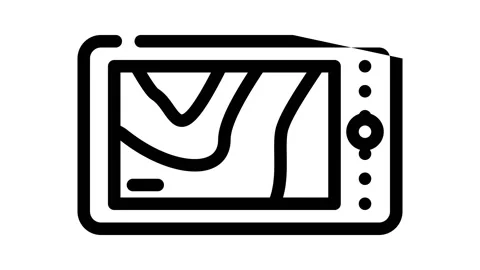 Thermal imager device line icon animation Stockbeeldmateriaal 166383749