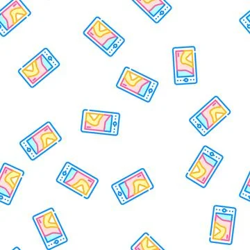 Thermal imager device vector seamless pattern Stock Illustration