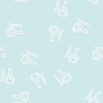 Thermal imager line seamless pattern 스톡 일러스트