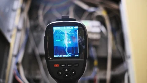 Thermal Imaging Camera Detects Hot Spots Stock Footage 274528073