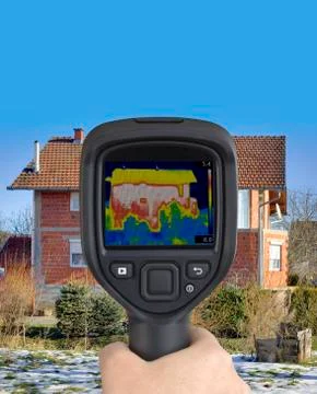 Thermal Imaging Facade Wall Stock Photos