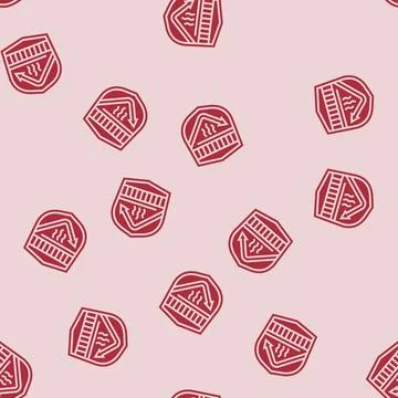 Thermal insulated glyph seamless pattern Stock Illustration