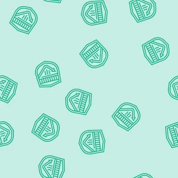 Thermal insulated line seamless pattern Stock Illustration