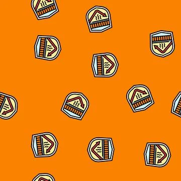 Thermal insulated vector seamless pattern Stock Illustration