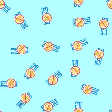 Thermal insulated vector seamless pattern Stock Illustration