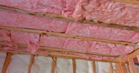 Thermal insulation material, rock wool mineral fiber cotton, mineral fibre Stock Footage 170886691