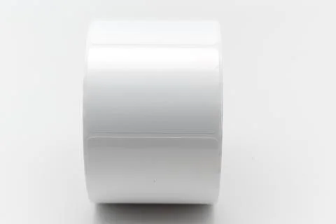Thermal labels for thermal printer in a simple design and shape Stock Photos