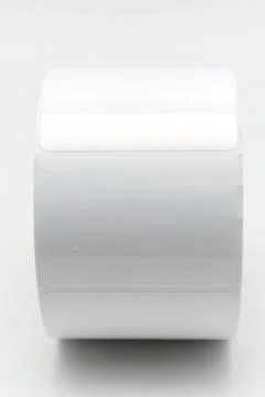 Thermal labels for thermal printer use in various labeling tasks Stock Photos