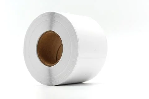 Thermal labels for thermal printer use in various settings Stock Photos