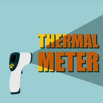Thermal Meter vector Illustration Stock Illustration