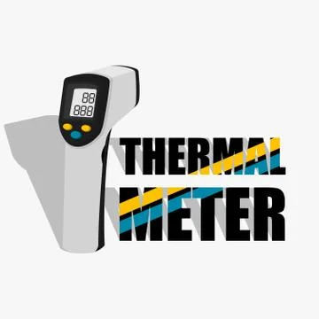 Thermal Meter vector Illustration Stock Illustration