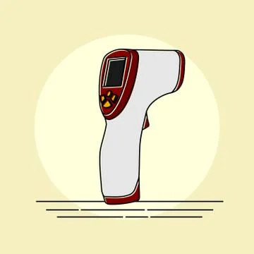 Thermal Meter vector Illustration Stock Illustration