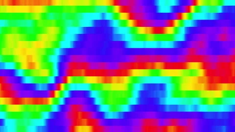 Thermal motion pixelated loop gradient presentation colors blend smoothly Stock Footage 337297531