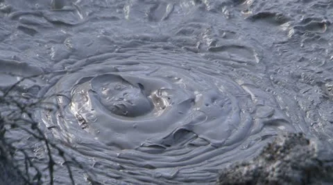 Thermal Mudpool Video stock 11135275