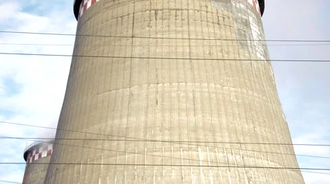 Thermal nuclear station Stock Footage 56482105