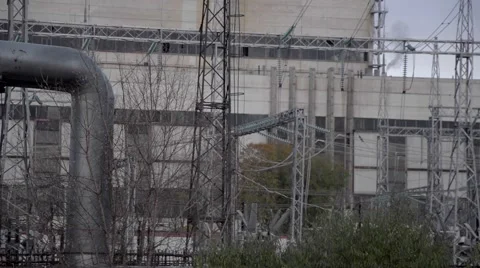 Thermal nuclear station Stock Footage 56482394