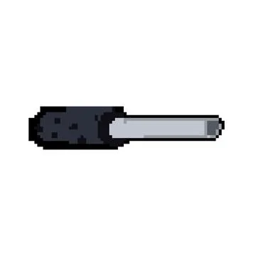 Thermal pipe insulation pixel art vector illustration Stock Illustration