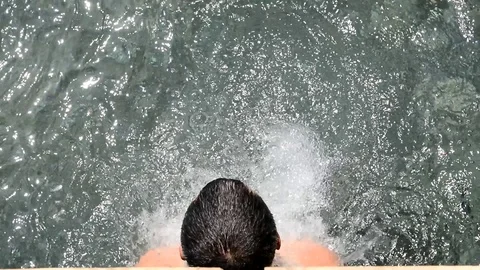 Thermal pool Stock Footage 114190936