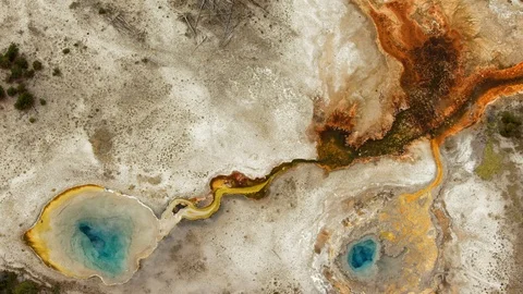 Thermal Pools, Yellowstone Stockbeeldmateriaal 94593858