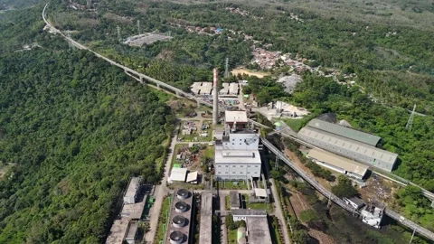 Thermal power facility for energy, engineering, sustainability challenges Stock Footage 340247709