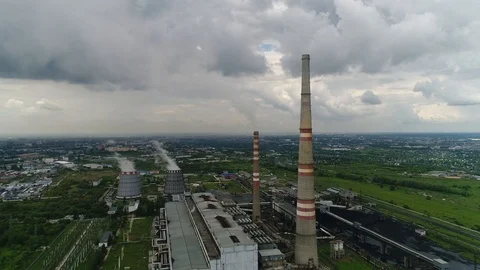 Thermal Power Generation Stock Footage