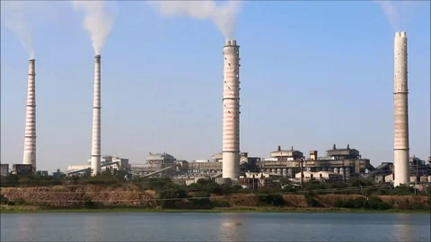 Thermal power plant Vídeos de archivo 70151676