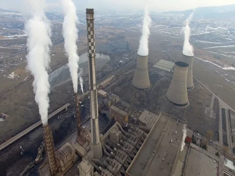 Thermal power plant Stock Footage