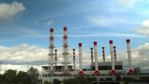 Thermal power plant. Video stock 81217037