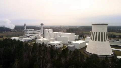 Thermal power plant Stock Footage 149036293
