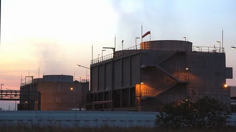 Thermal power plants Stock Footage 92608922