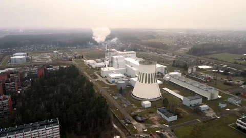 Thermal powerplant Stock Footage 149037201