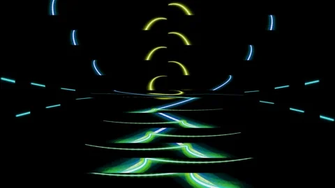 Thermal Ribbon Power Grid Stream Stockbeeldmateriaal 340869759